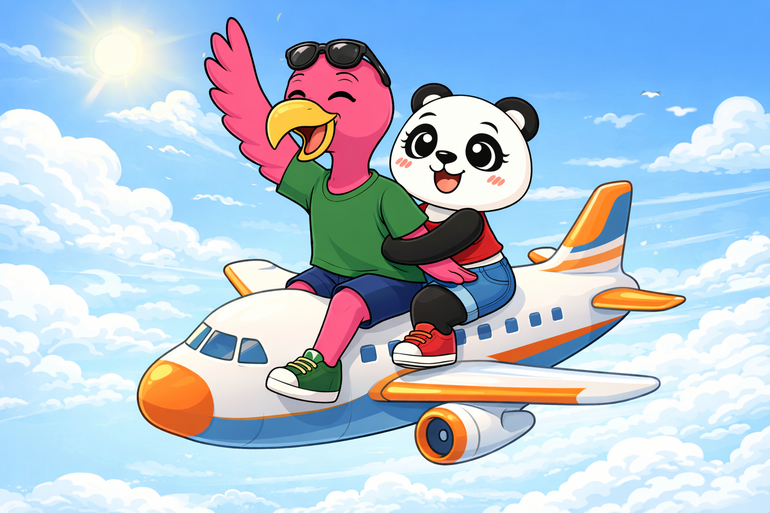 Beatrix and Henrique beginning an adventure together